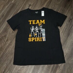 NWT Old Navy Black Team Spirit Skeleton Tee